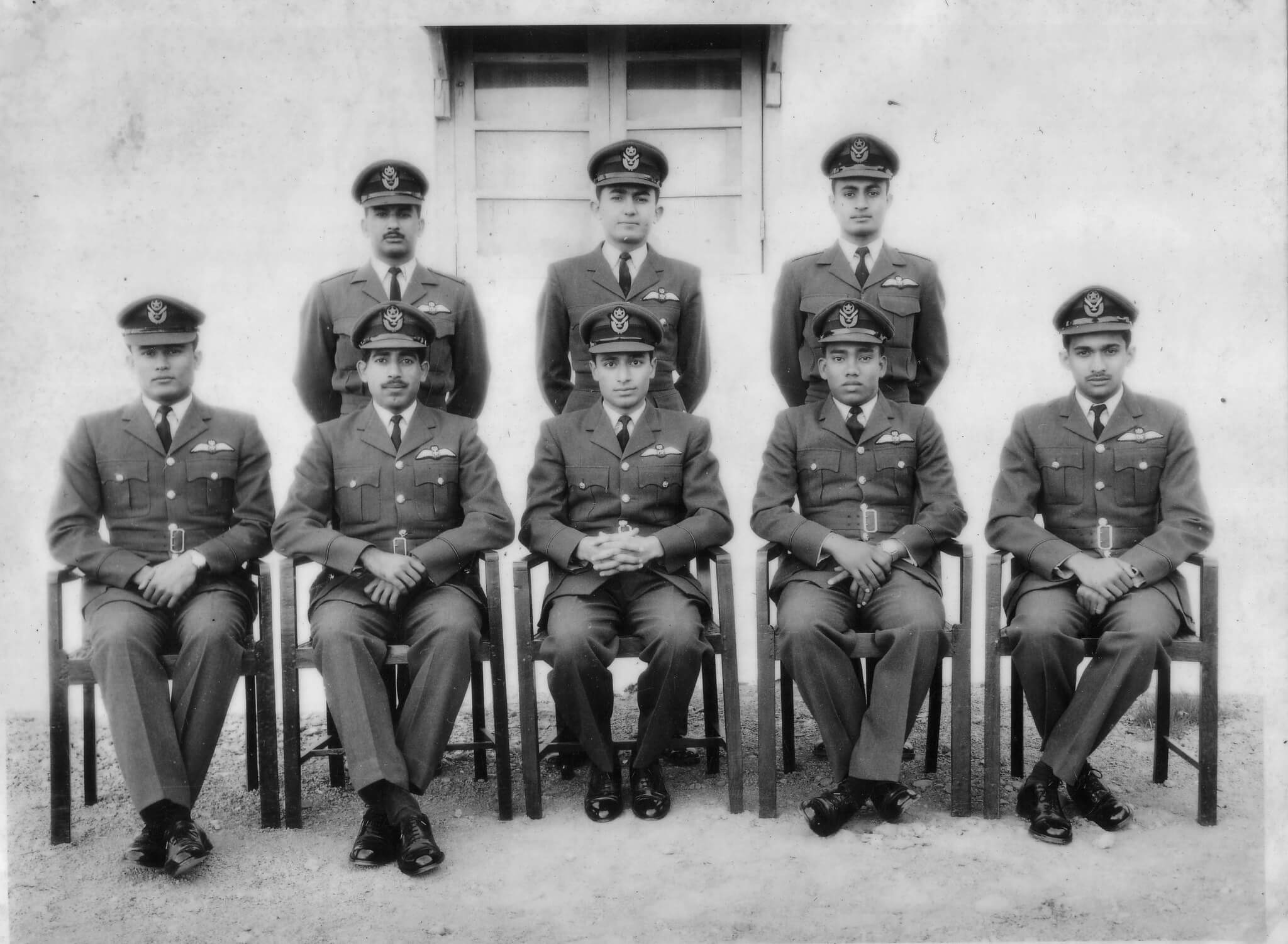 Matiur Rahman with fellow airmen